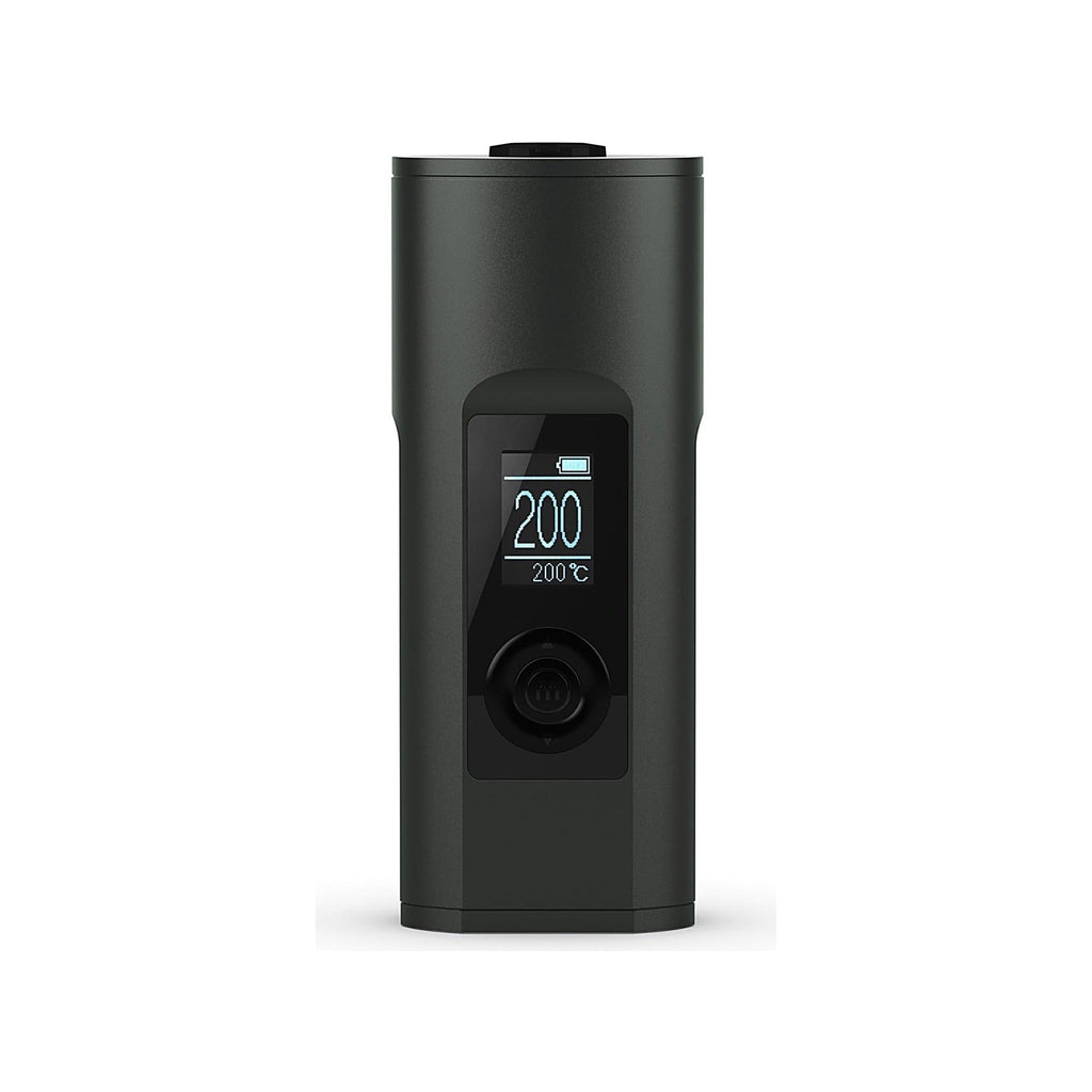 Arizer Solo II MAX in Carbon Black von vorn mit OLED-Display