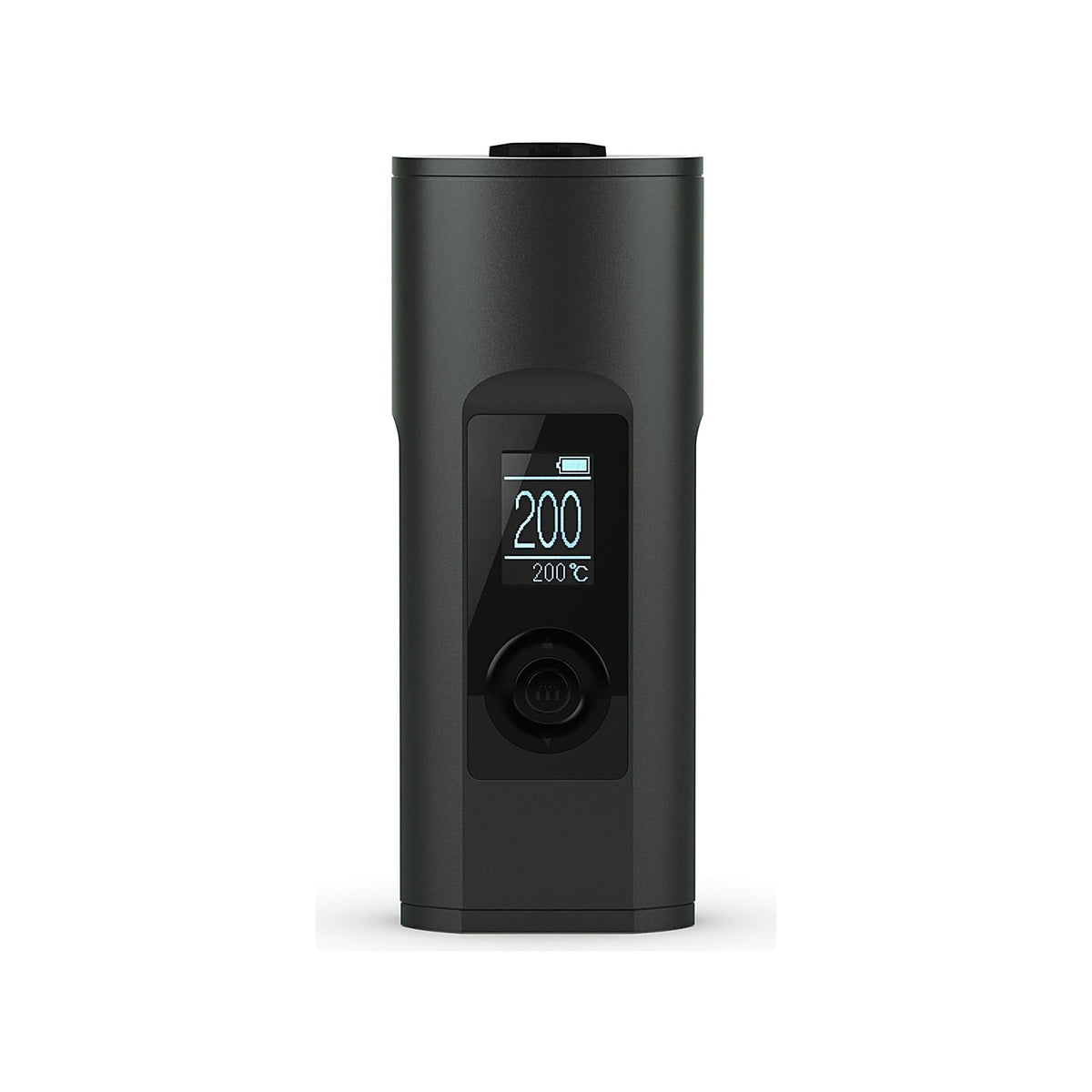 Arizer Solo II MAX in Carbon Black von vorn mit OLED-Display