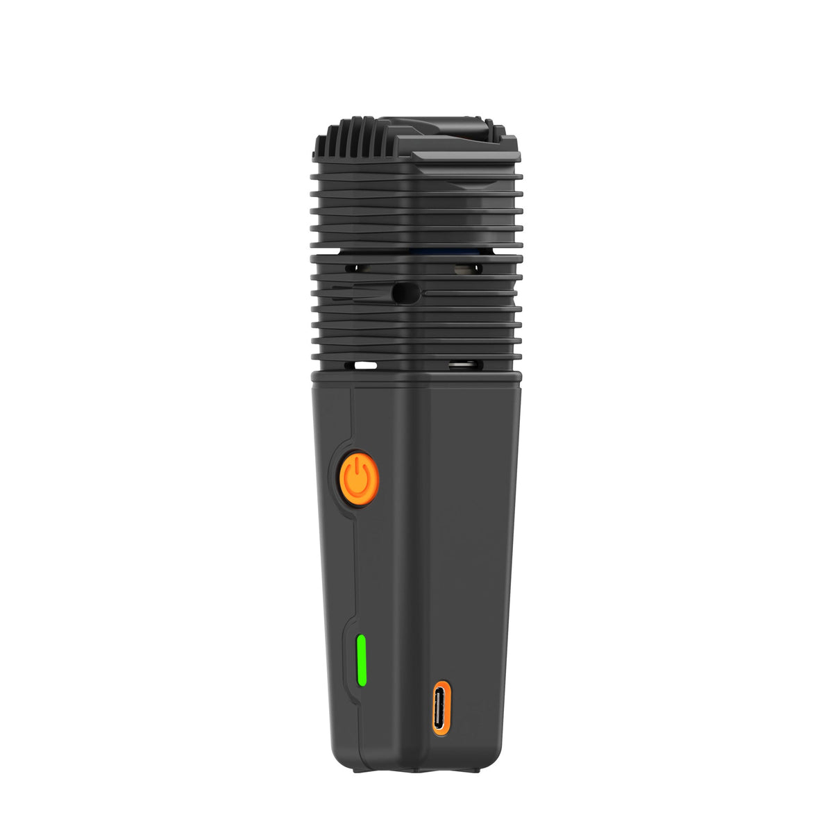 Storz & Bickel VEAZY Alluring Black, Ansicht mit Bedientaste und LED-Anzeige