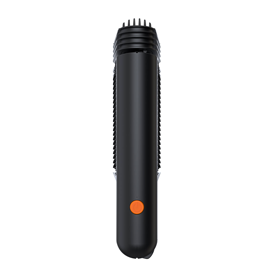 Storz & Bickel Mighty+ – Seitenansicht mit Ein-/Aus-Taste