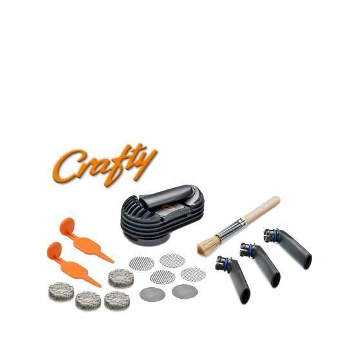 CRAFTY(+) Verschleißteile-Set mit Kühleinheit, Mundstücken, Sieben, Werkzeugen und Pinsel