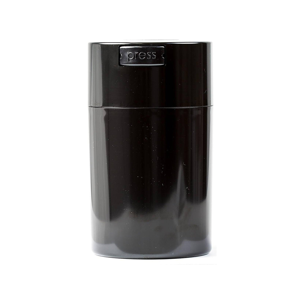 Schwarze Tightvac-Aufbewahrungsdose mit schwarzem Deckel und 2,35 Liter Volumen