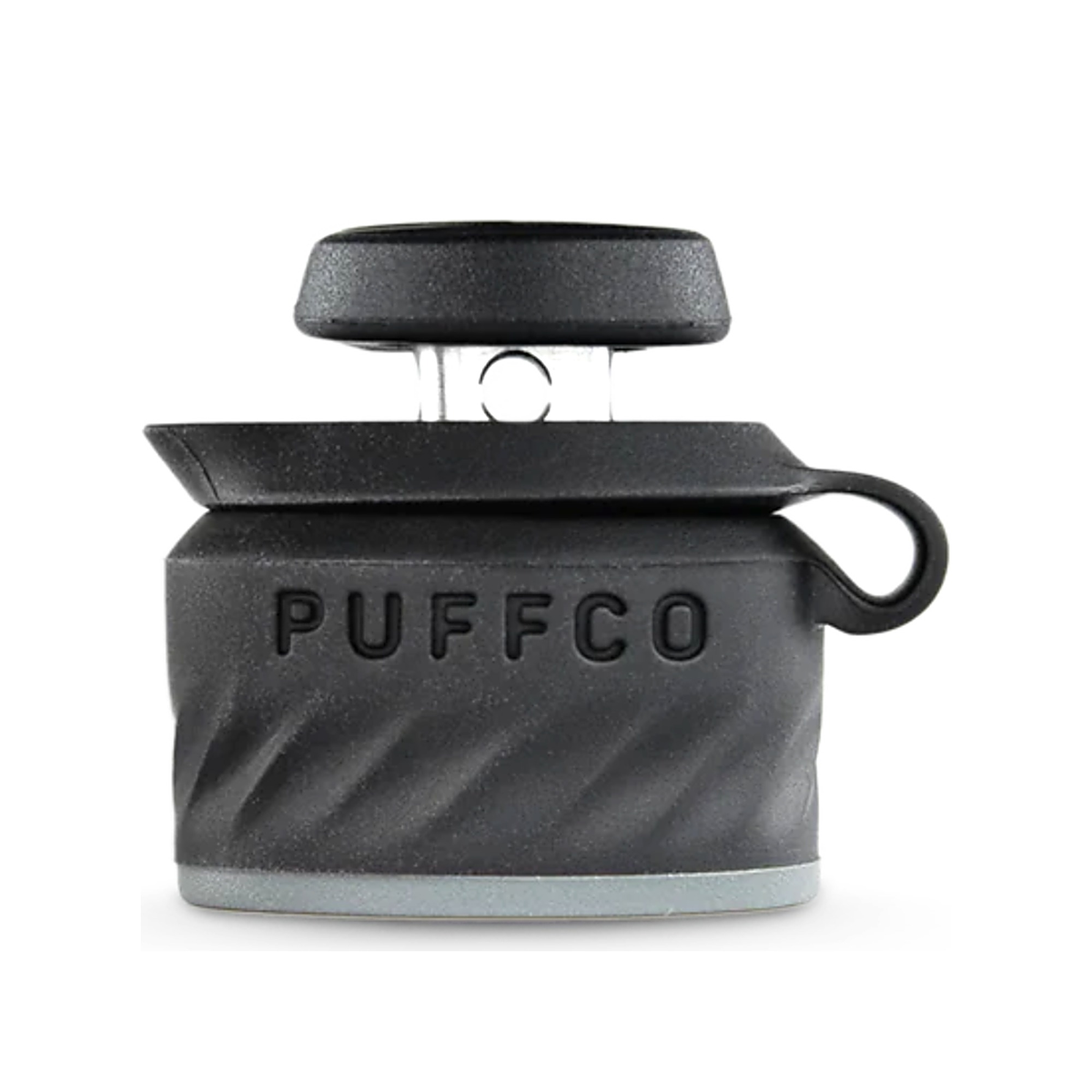 Puffco Peak Pro Joystick Cap in Onyx mit Silikonhalterung, ohne Kammer