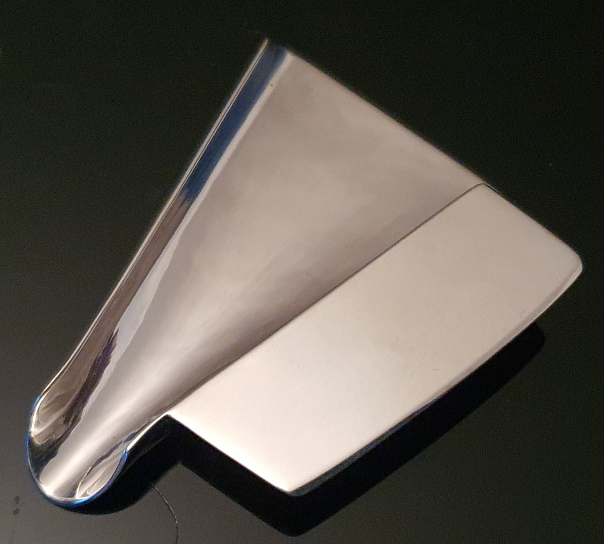 Silber Scoop aus dem 3D Drucker