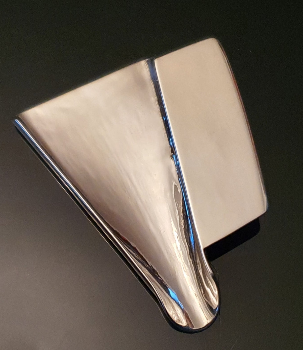 Silber Scoop aus dem 3D-Drucker – weitere Ansicht