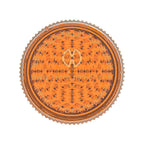 Draufsicht auf die orangefarbene Storz & Bickel Kräutermühle XL