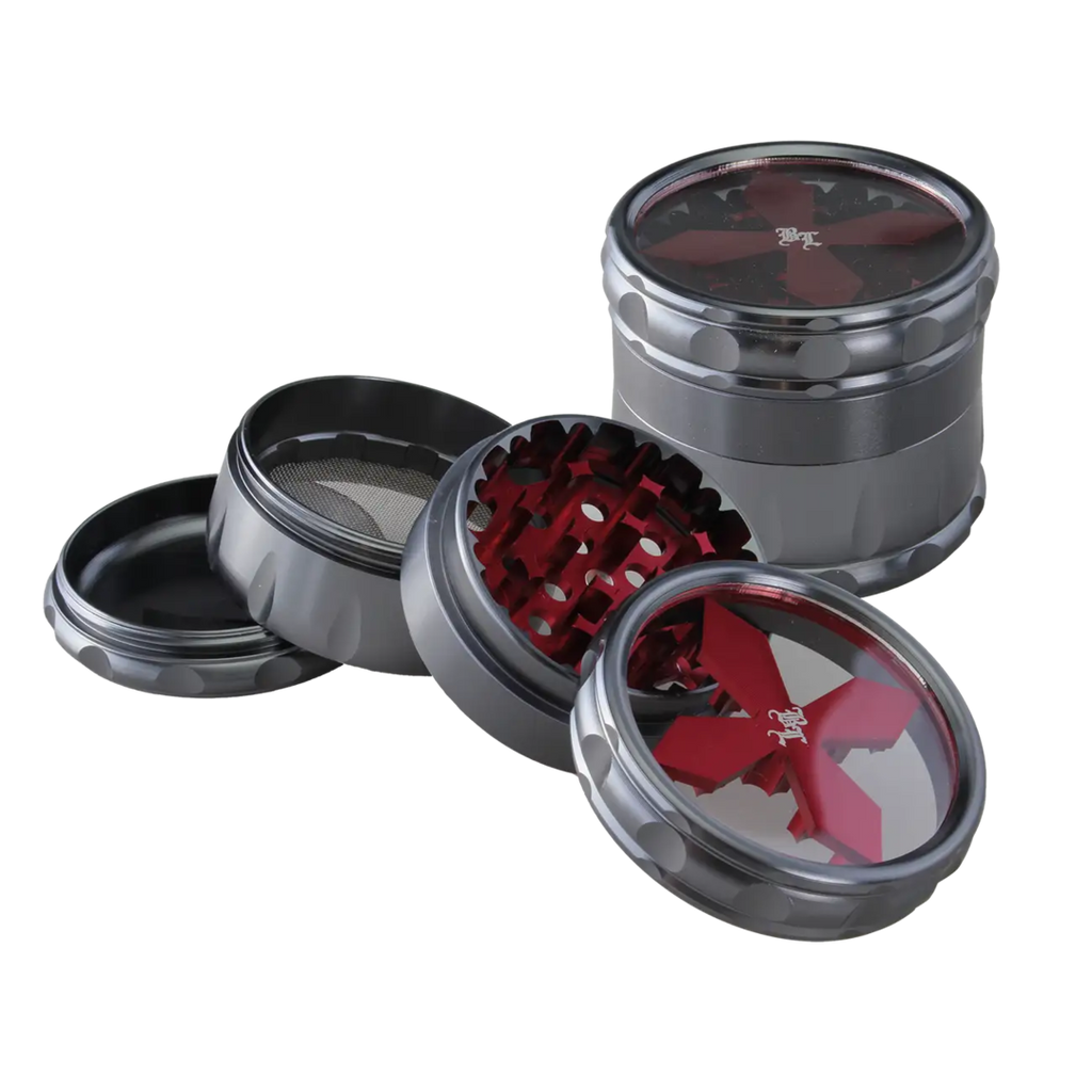Black Leaf Cross Grinder Grau
