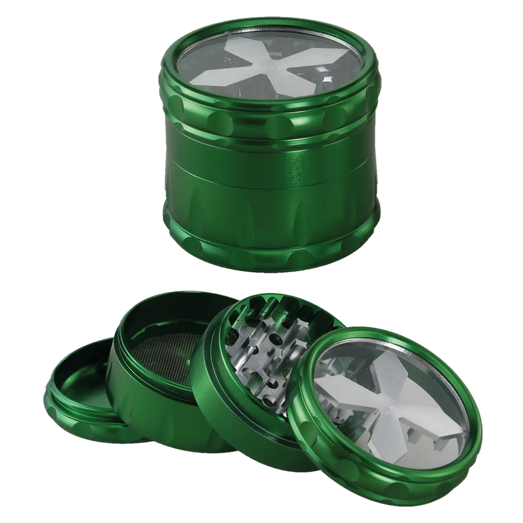 Black Leaf Cross Grinder Grün