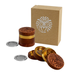 Black Leaf Alu-Holz-Grinder Motiv Maori