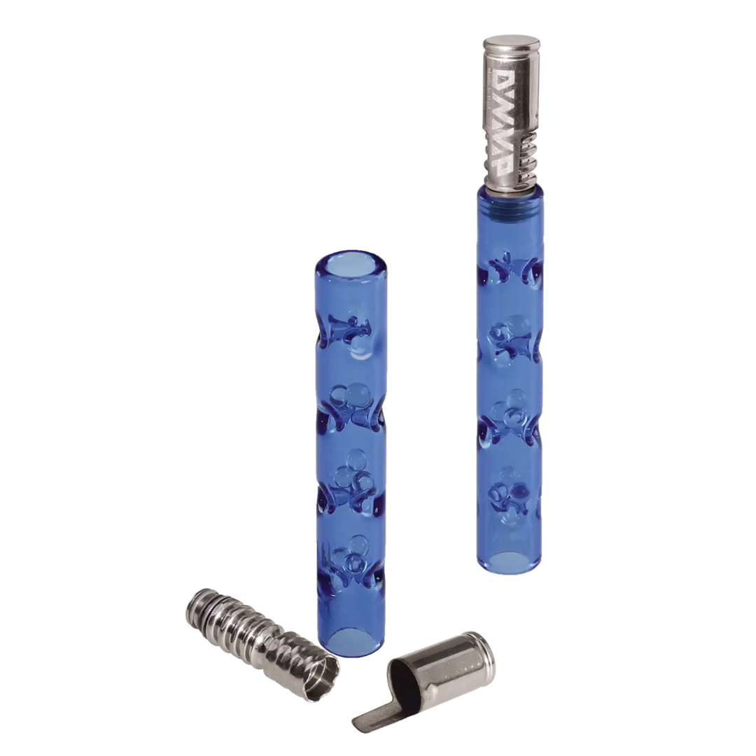 VAPOLICX Glas-Handvaporizer Mit Glaskugeln Blau