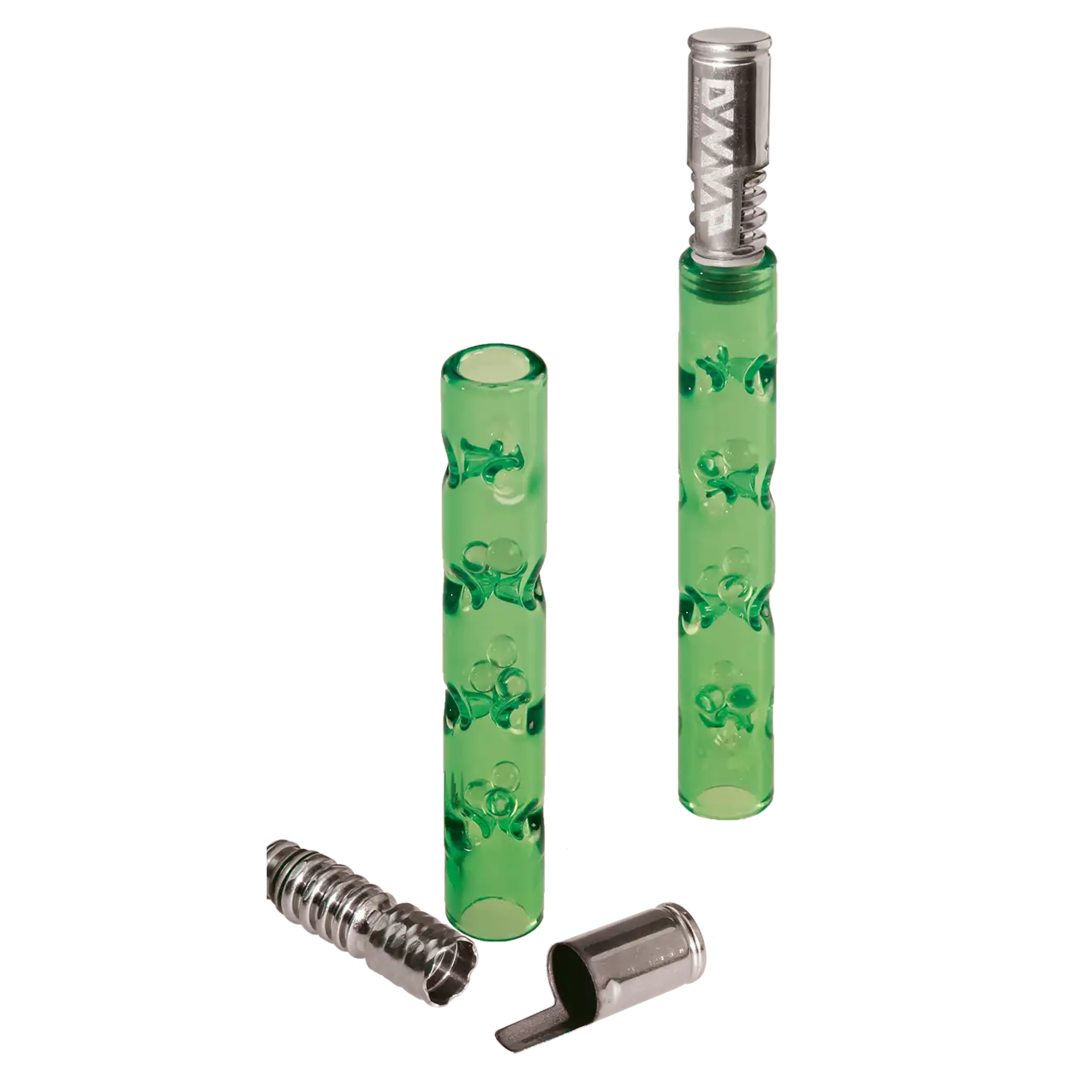 VAPOLICX Glas-Handvaporizer Mit Glaskugeln Grün