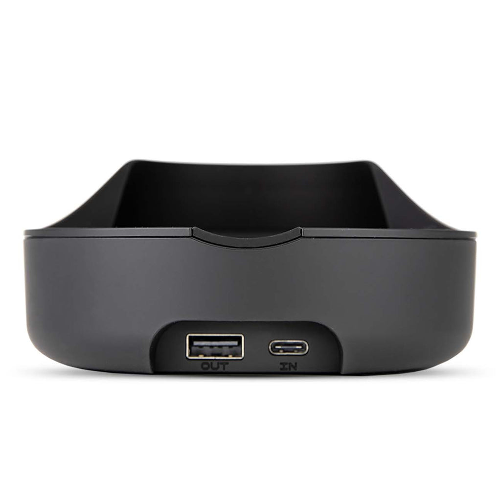 Puffco Power Dock – Rückseite mit USB-A- und USB-C-Anschluss