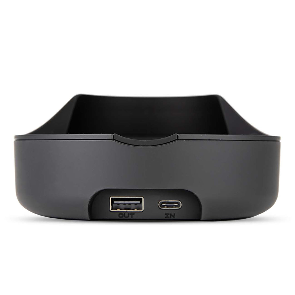 Puffco Power Dock – Rückseite mit USB-A- und USB-C-Anschluss