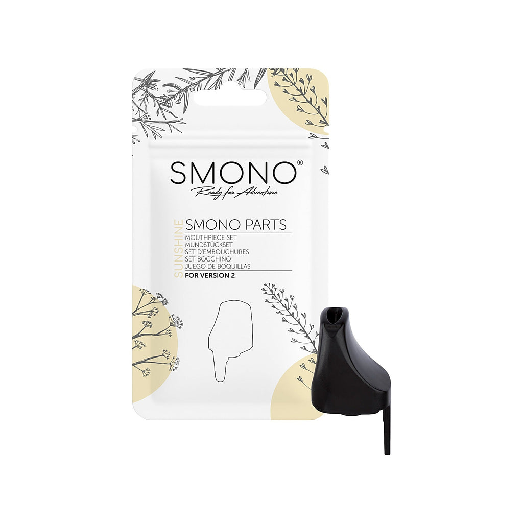 Smono Sunshine Version 2 vollständige Mundstückeinheit mit Vorderseite der Originalverpackung
