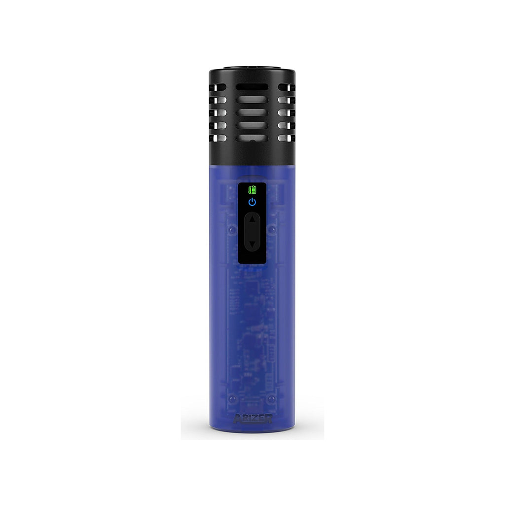 Arizer Air SE in Blau, Gesamtansicht ohne eingesetztes Glasrohr