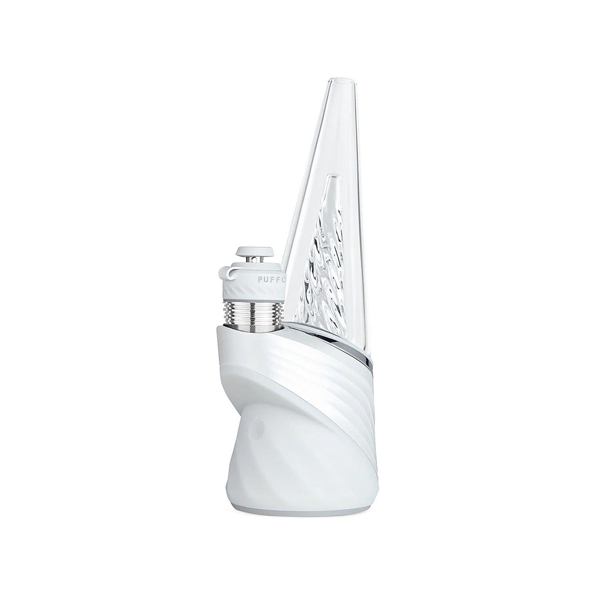 Puffco New Peak Pro in Pearl / Weiß mit 3DXL-Kammer und Glasaufsatz