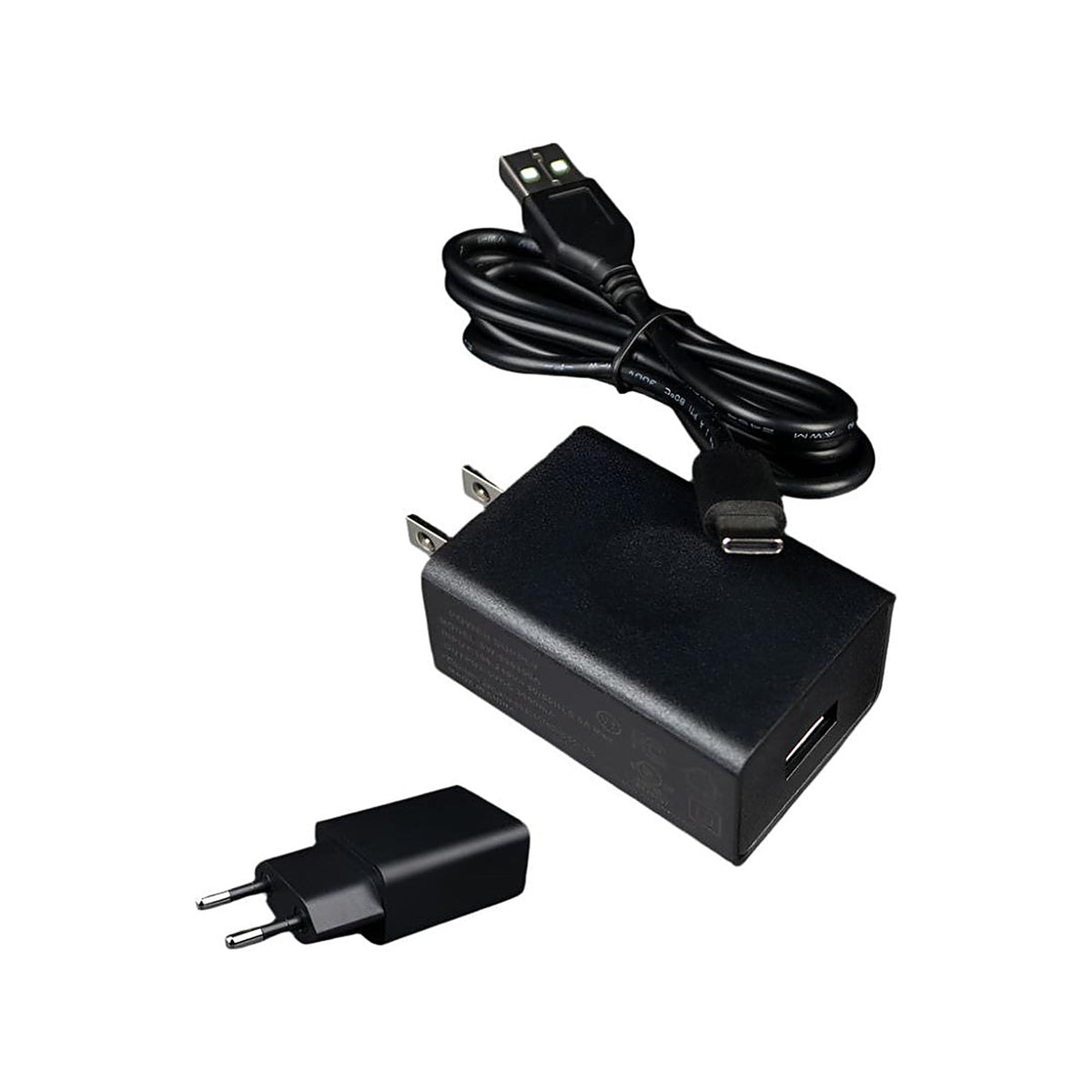 Arizer USB-C-Ladegerät 5 V / 3 A mit Kabel und separatem EU-Steckereinsatz