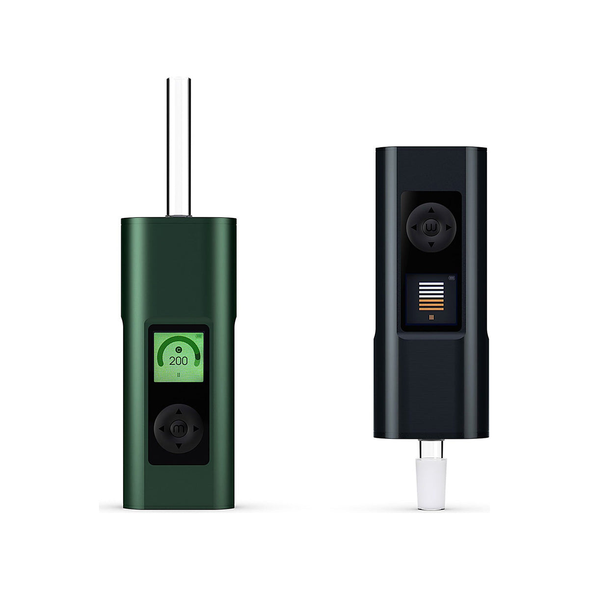 Arizer Solo III V2.0 Sea of Green und Intergalactic in normaler und umgedrehter Ausrichtung