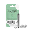 Rückseite der Smono Balu Verpackung mit Kapseln und Transportröhrchen