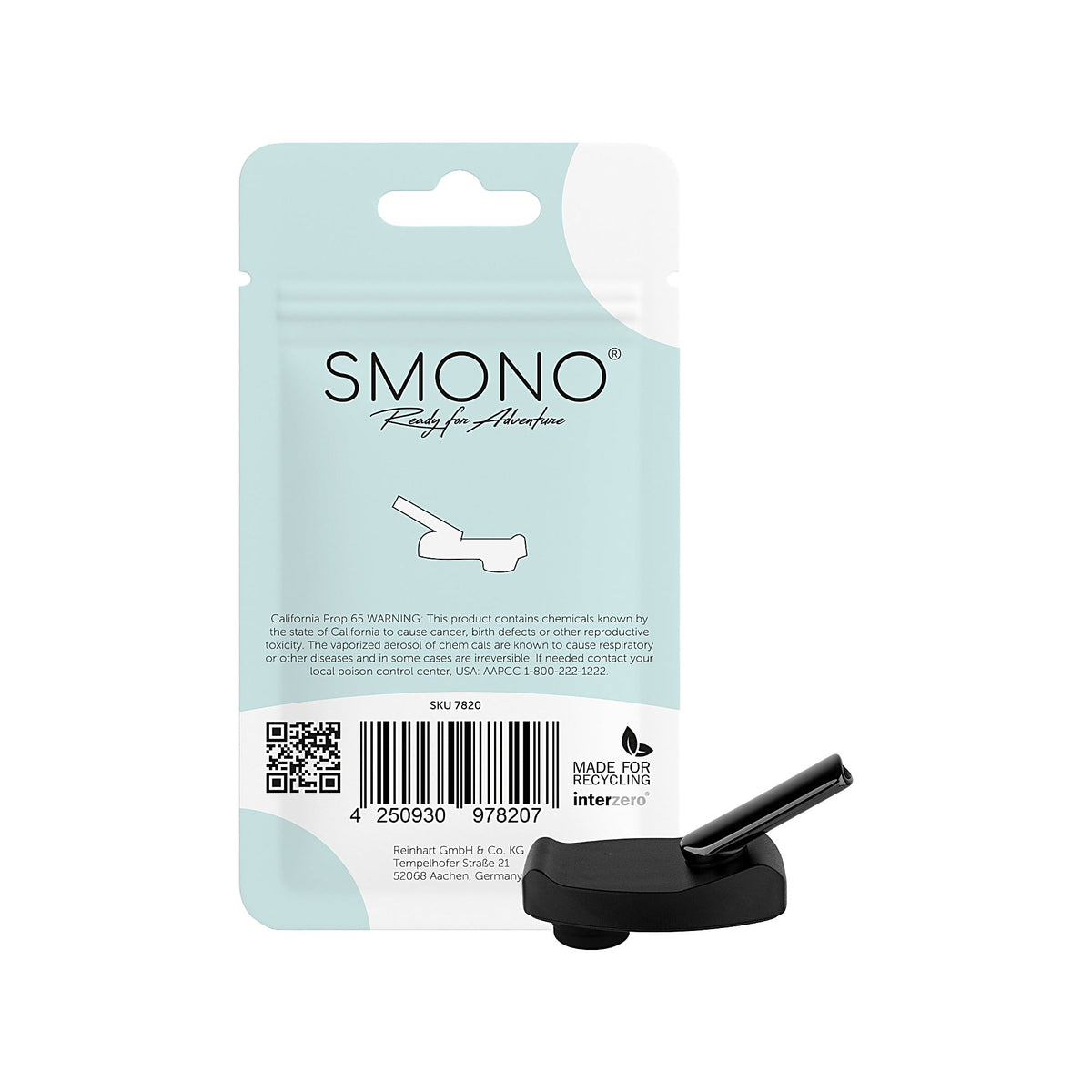 Smono Lunari Version 1 Mundstückset mit Rückseite der Verpackung