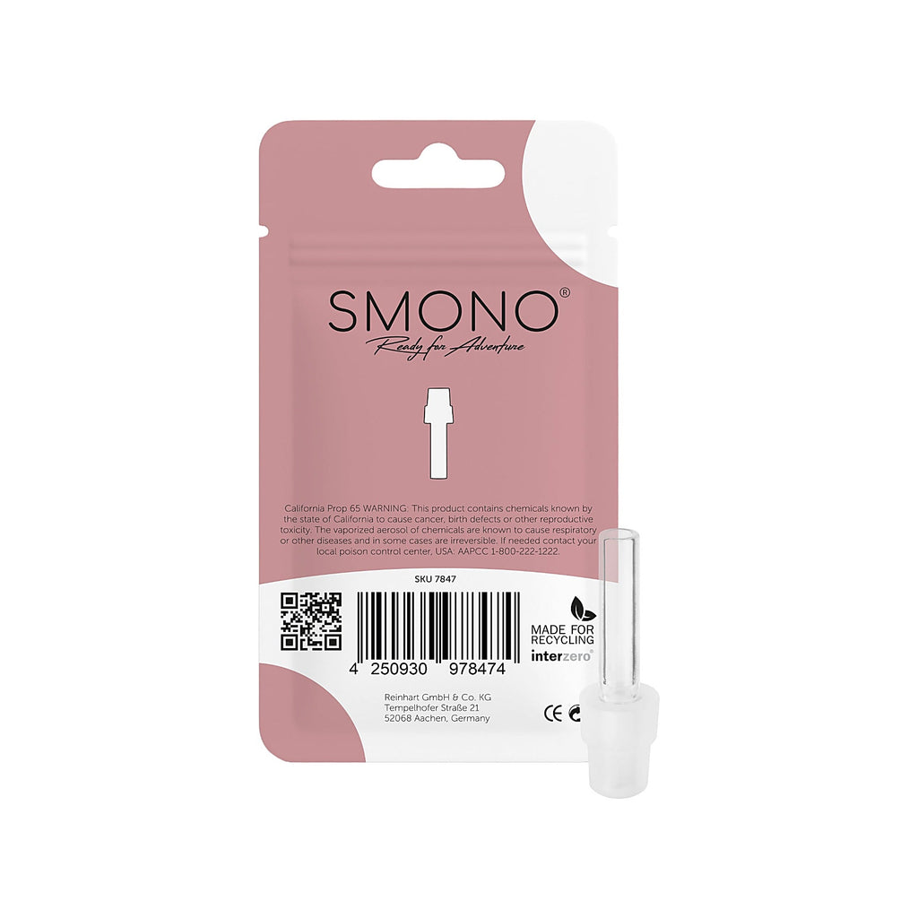 Smono Basic V2 Glasadapter mit Verpackungsrückseite