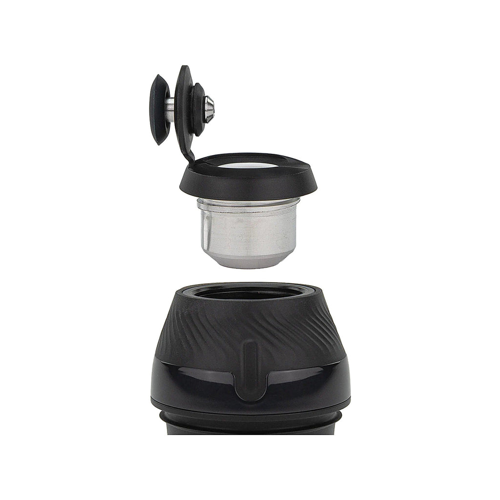Puffco New Proxy in Onyx mit herausgenommener Heizkammer und geöffneter Joystick Cap
