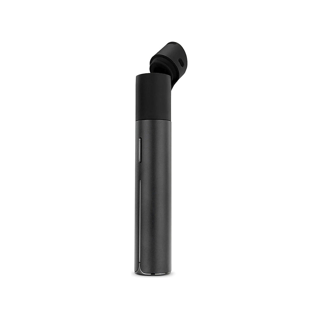Puffco Pivot in Onyx mit aufgeklapptem Mundstück