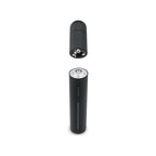 Puffco Pivot in Onyx mit abgenommener Kammer-Mundstück-Einheit