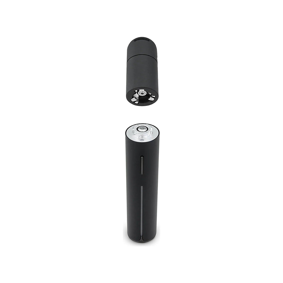 Puffco Pivot in Onyx mit abgenommener Kammer-Mundstück-Einheit