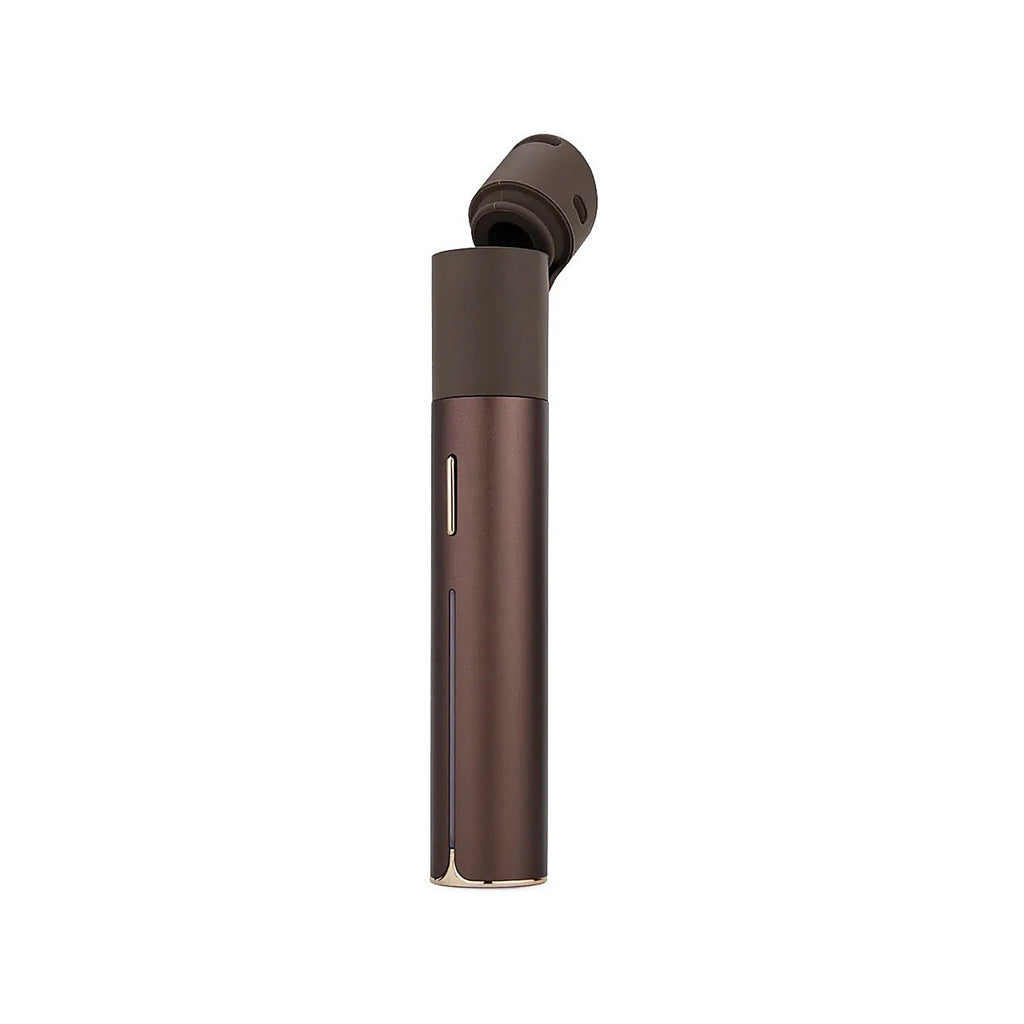 Puffco Pivot Mocha mit aufgeklapptem Silikonmundstück