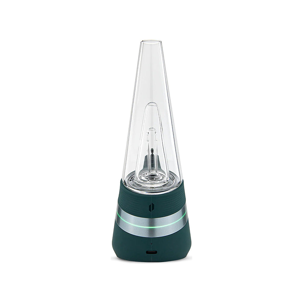 Puffco New Peak Pine von vorn mit Bedientaste und Glasaufsatz