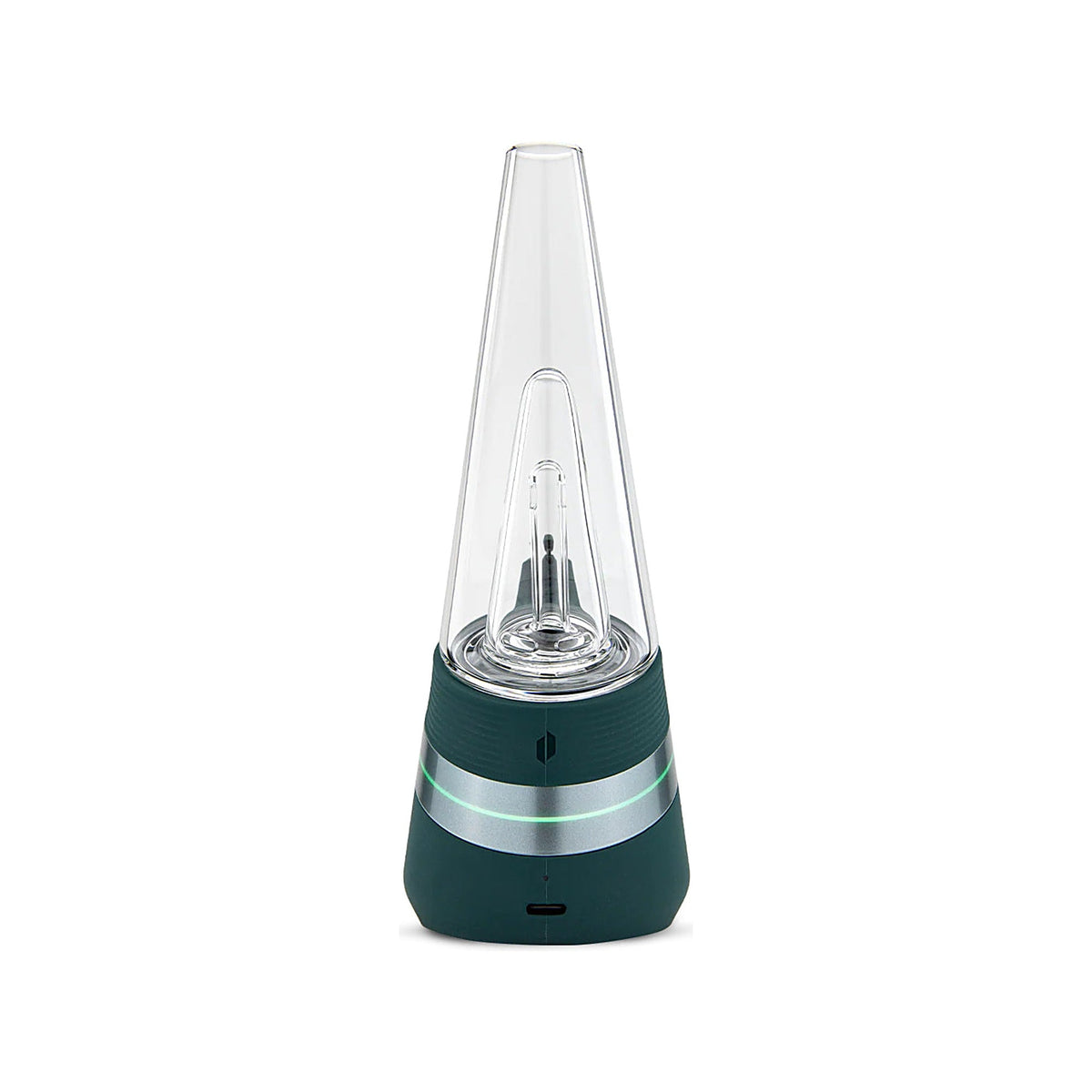 Puffco New Peak Pine von vorn mit Bedientaste und Glasaufsatz