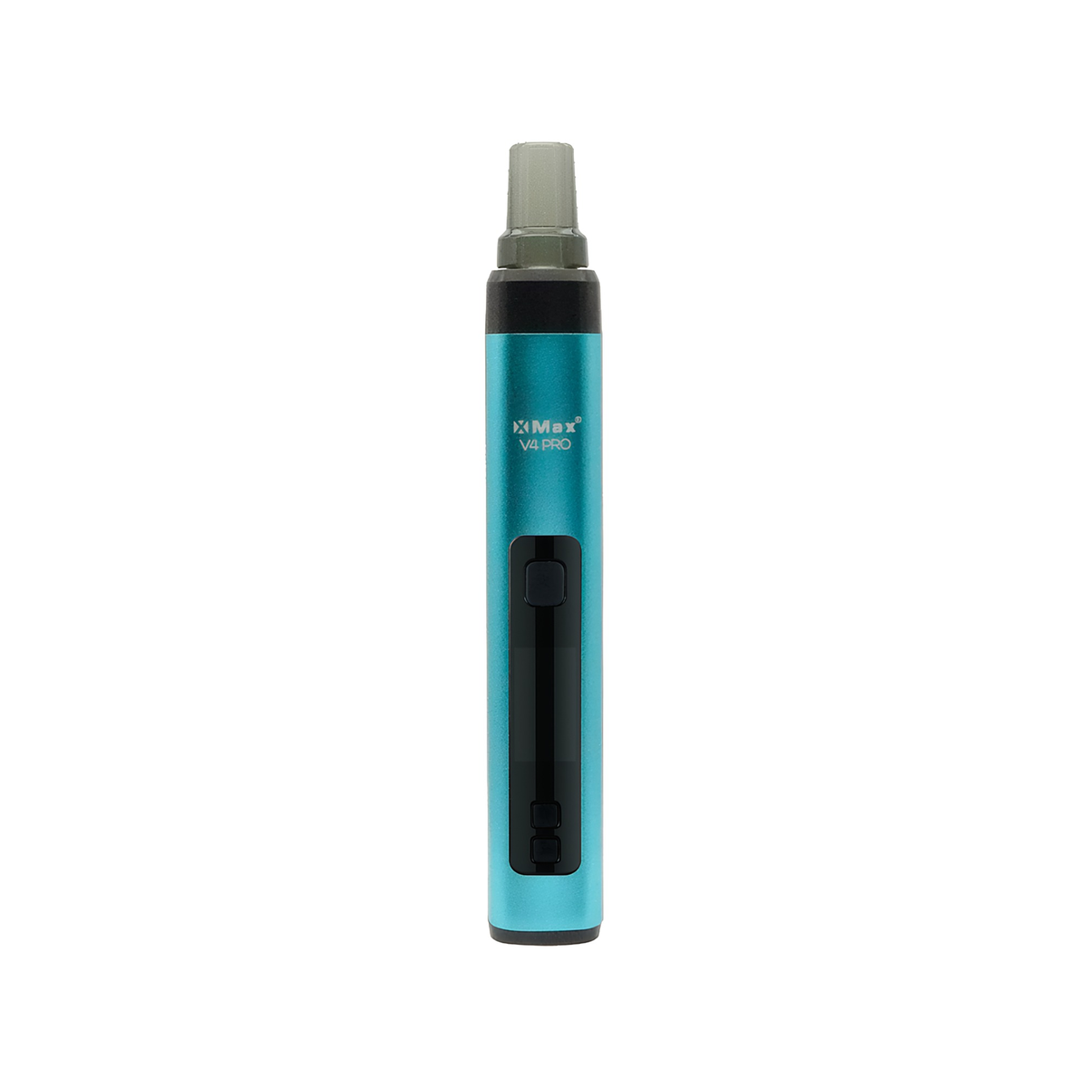 XMAX V4 Pro Blau, Vorderansicht mit Display und Glasmundstück