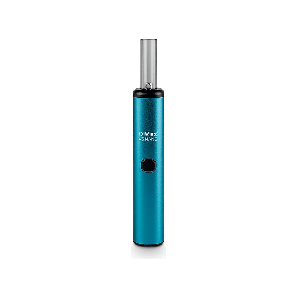XMAX V3 Nano Blau, Vorderansicht mit Glasmundstück