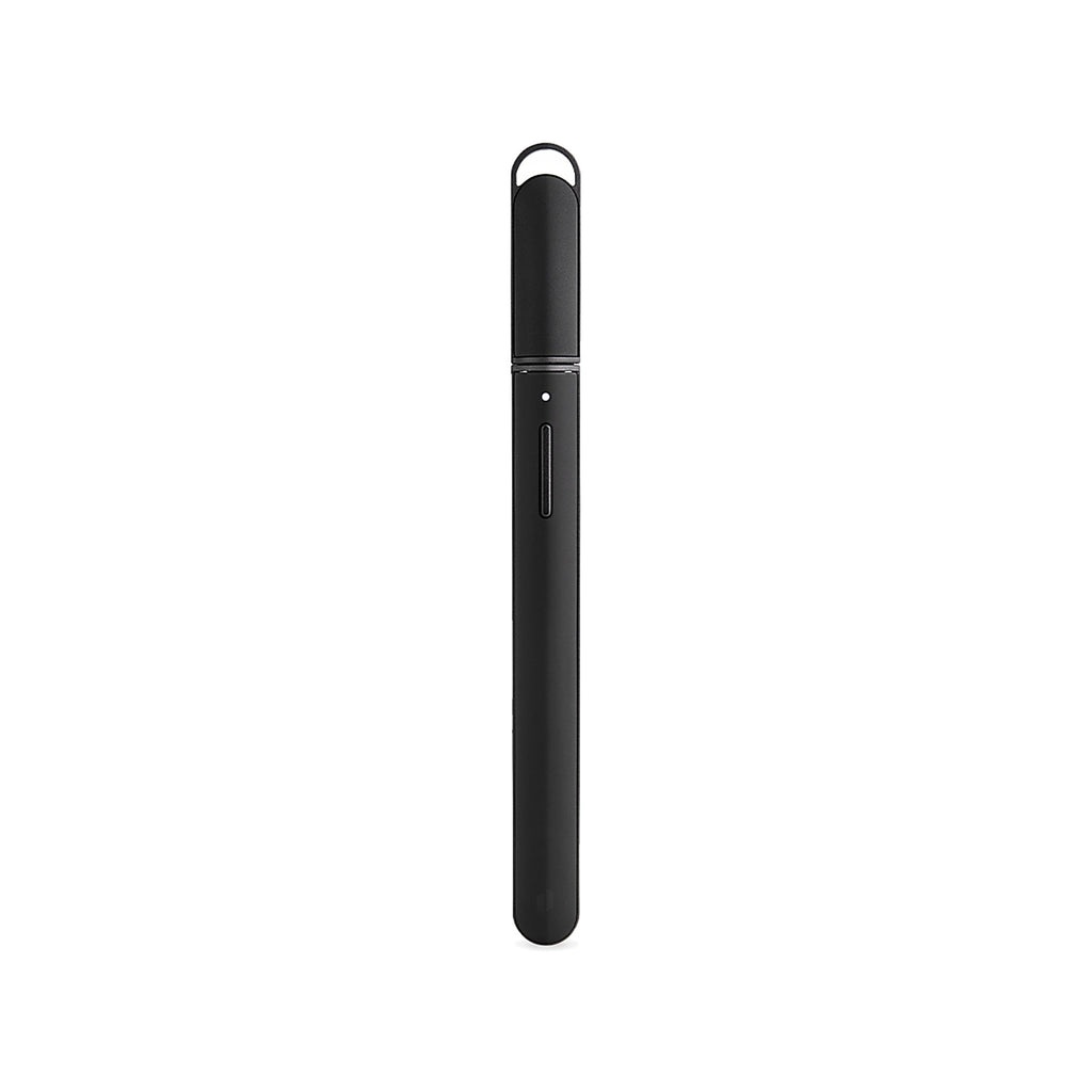 Puffco New Hot Knife in Onyx mit aufgesetzter Schutzkappe und Öse