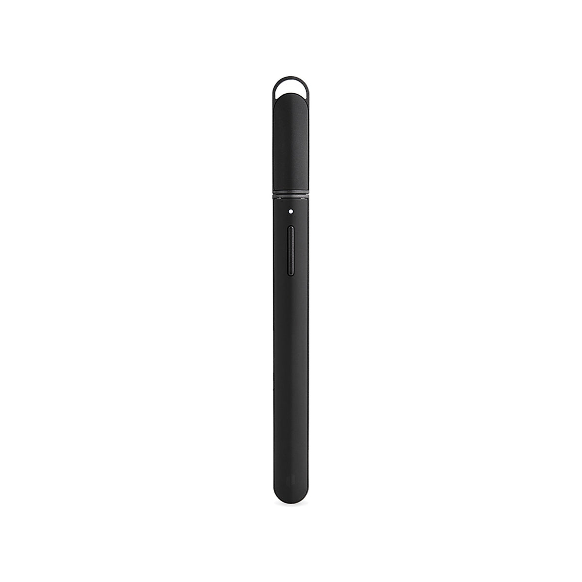Puffco New Hot Knife in Onyx mit aufgesetzter Schutzkappe und Öse