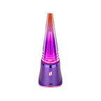 Puffco Peak Pro 3DXL in Plasma, beleuchtete Vorderansicht mit Glasaufsatz