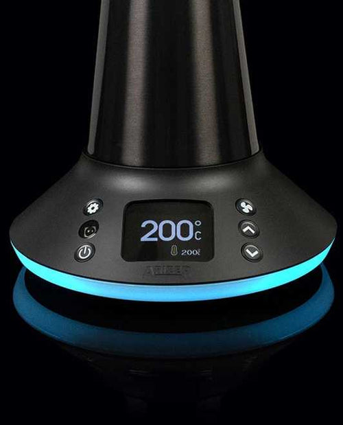 Arizer XQ2 Tischvaporizer mit leuchtendem LED-Ring und 200 °C im Display