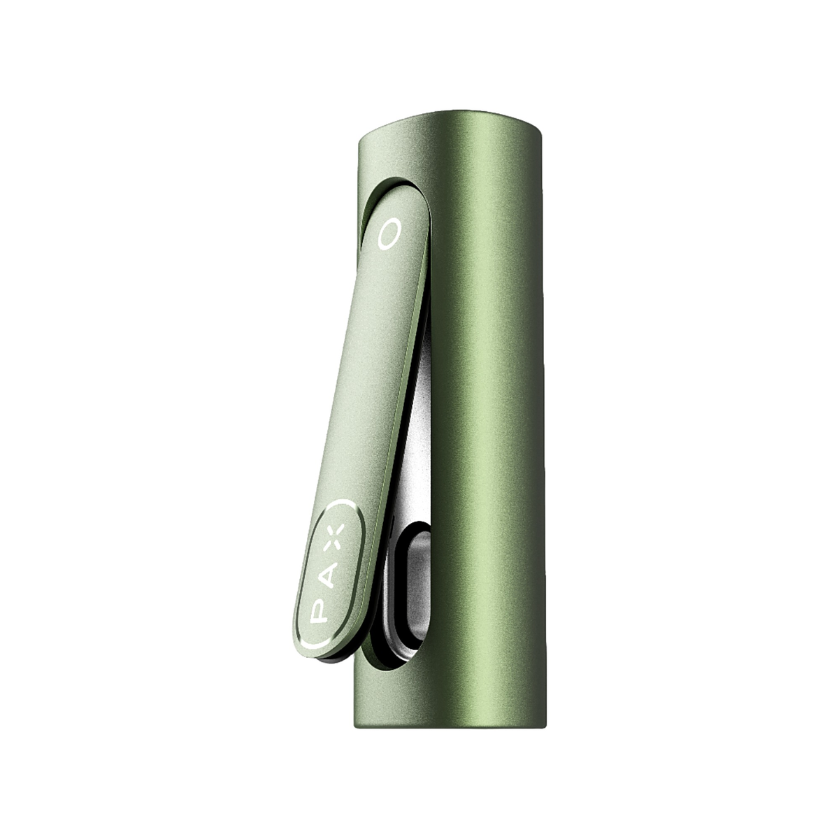 PAX FLOW Greenstone, schräge Geräteansicht mit seitlicher Ofentür