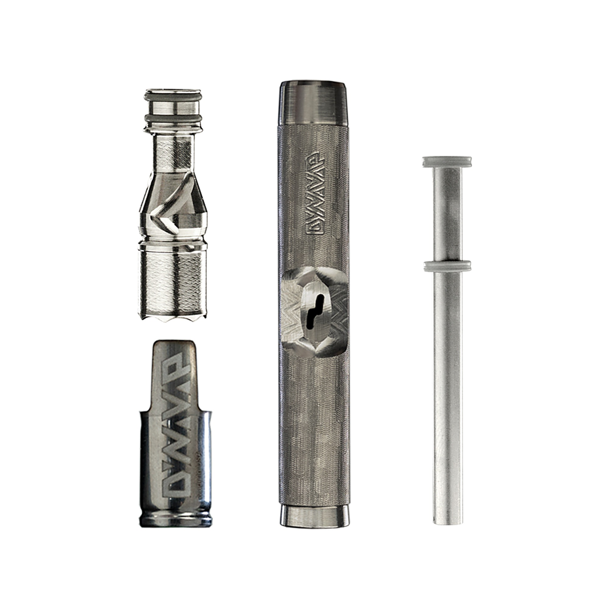 DynaVap M7 in seine Komponenten zerlegt