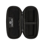 Geöffnetes leeres VEAZY Hardcase Alluring Black mit Haltebändern