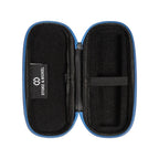 Geöffnetes leeres VEAZY Hardcase Dynamic Blue mit Haltebändern