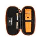 VEAZY Hardcase Inspiring Orange offen mit nicht enthaltenem Gerät und Zubehör als Anwendungsbeispiel
