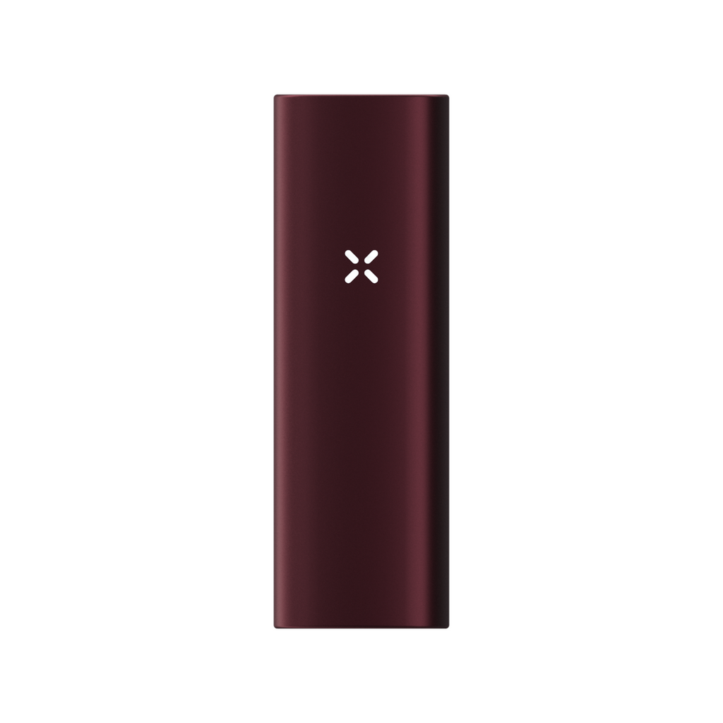 PAX MINI 2 Oxblood, Vorderansicht mit LED-Logo