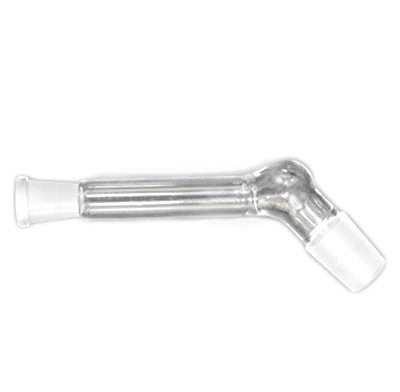 Ein Arizer Glass Mini Whip aus Glas mit abgewinkeltem Schliffanschluss