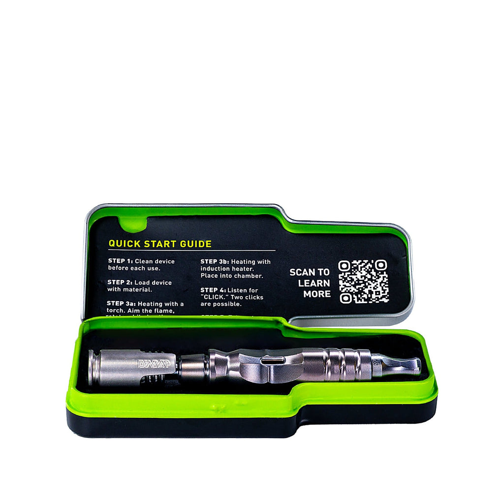 DynaVap HyperDyn in geöffneter Blechdose