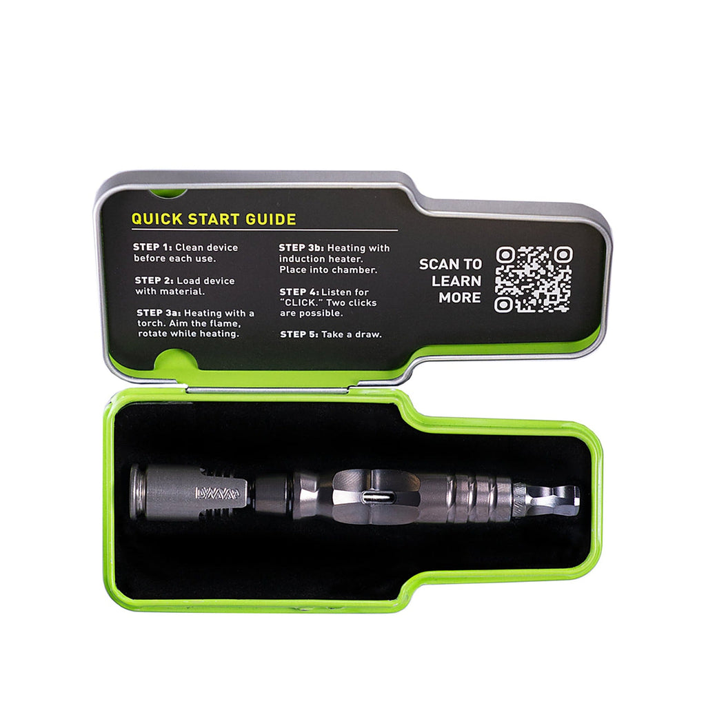 DynaVap HyperDyn mit Hyper Cap in geöffneter Dose