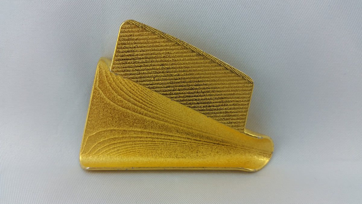 Messing Scoop aus dem 3D-Drucker – Detailansicht