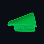 MoJamba Scoop aus PLA in Bambusgrün mit MoJamba-Schriftzug, digitale Farbvisualisierung.