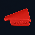 MoJamba Scoop aus PLA in Rot mit MoJamba-Schriftzug, digitale Farbvisualisierung.